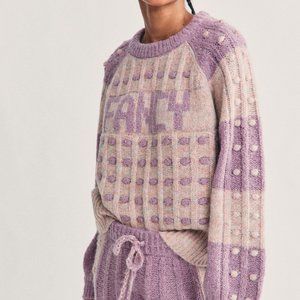 LOVESHACKFANCY Ellyn Crewneck Pullover